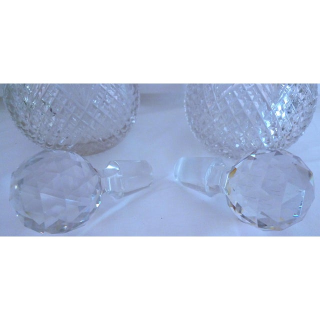 Late 19th Century Late 19th Century American Brilliant Cut Decanters, Attributed to t.g. Hawkes and Co. - a Pair For Sale - Image 5 of 9