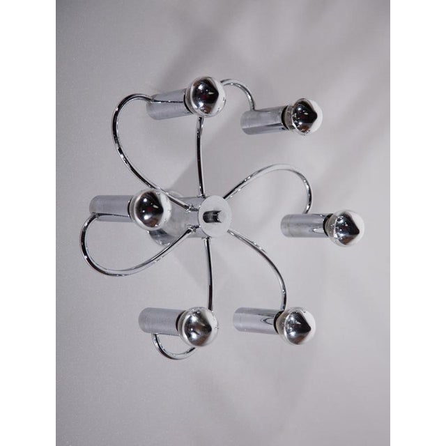 Metal Mid-Century Modern Sputnik Flush-Mounts from Cosack Leuchten, 1960, Set of 2 For Sale - Image 7 of 15