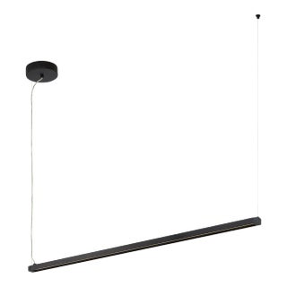 Visual Comfort Modern Dyna Remote Linear Suspension LED Anodized Black, 48" For Sale