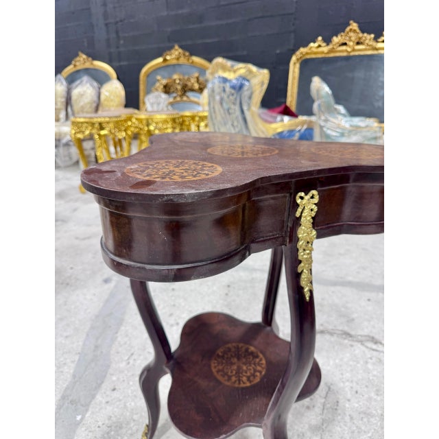 Louis XV Style French Trefoil Side Table For Sale - Image 10 of 11