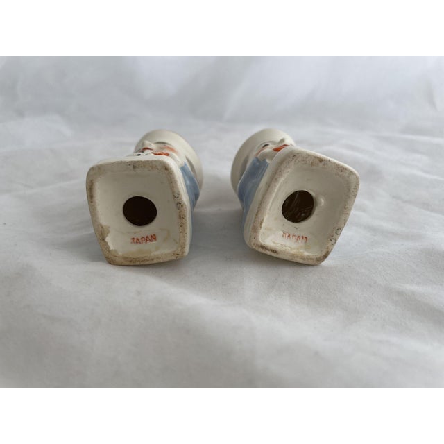 1960s Vintage Toby-Style Salt & Pepper Shakers For Sale - Image 5 of 5