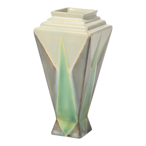Art Deco Roseville Futura "The Torch" Ceramic Vase by Frank Ferrell