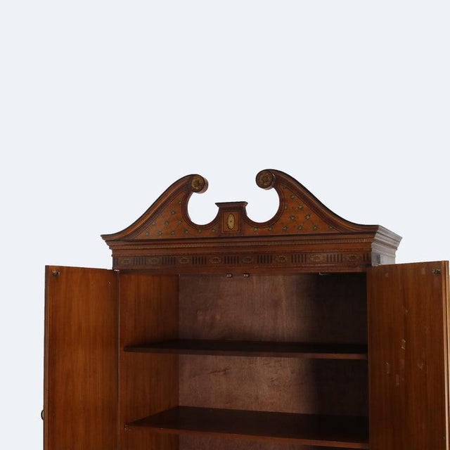 Early 20th Century Vintage Drexel Heritage English School Adam’s Style Neoclassical Armoire 20thC For Sale - Image 5 of 18
