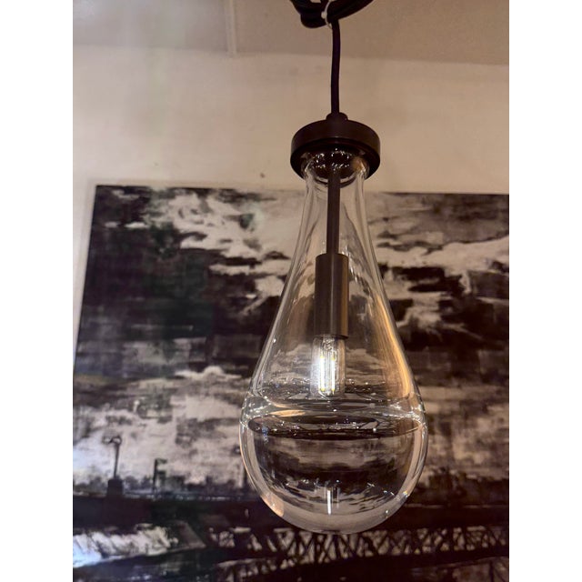 Contemporary Alison Berger for Restoration Hardware Rain Pendant For Sale - Image 3 of 12
