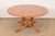 Guy Chaddock English Country Rustic Oak Pedestal Extension Dining Table With Patchwork Parquet Top, Newly Refinished For Sale - Image 15 of 15