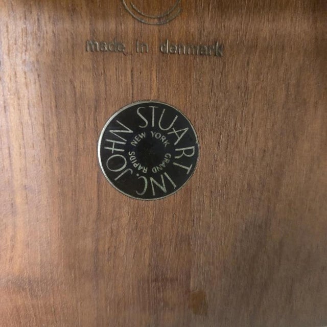 John Stuart Mid-Century Modern Sculptural Wood End Table, Newly Refinished, C. 1960s For Sale - Image 9 of 9