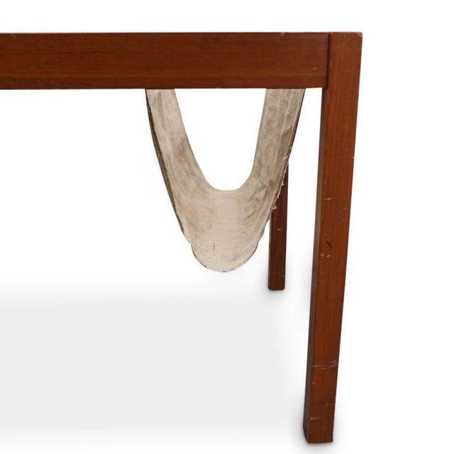 Brown Mid 20th Century Danish Teak and Tile Magazine Table For Sale - Image 8 of 9