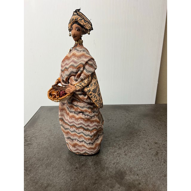 Late 20th Century Elsie Taylor African Dressed Doll Figure For Sale - Image 5 of 11