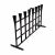 A 1960s mid-century modern iron candle holder, called the "Fence" -- style #1738. designed by Jens Harald Quistgaard for...