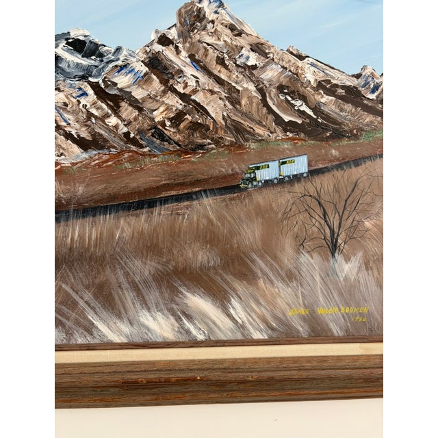 1990s 1990 Western Landscape Oil Painting by James Vanden Boomen – Framed For Sale - Image 5 of 13