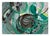 Dynamic abstract with green and black swirling together by Doris Ann Warner (American, 1925-2010). Signed "Warner" lower...