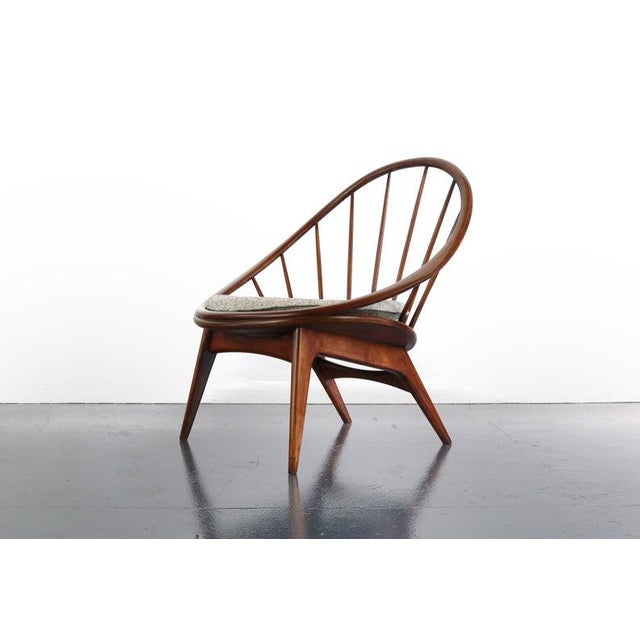 1950s Ib Kofod-Larsen for Selig Hoop Chairs - A Pair of Two (2) For Sale - Image 5 of 7