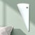 1990s Minimalist White Frosted Glass Triangular Conical Wall Sconce Lamp, 1990s For Sale - Image 5 of 10