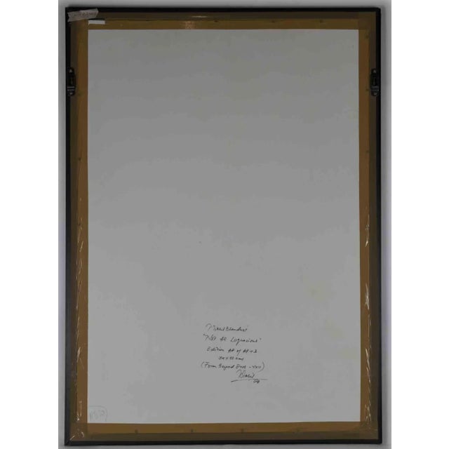 Black and white portrait is an original contemporary artwork realized in 1998 by the artist Nikki Bhandari. Black and...