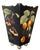 Ralph Lauren 1990s Handmade Solid Wood Wastebasket With Botanical Decoupage Decoration For Sale - Image 4 of 8