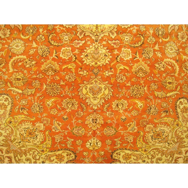 Vintage Persian Decorative Oriental Tabriz Rug in Large Size For Sale - Image 10 of 12