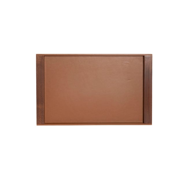 Traditional Maitland-Smith Large Saddle Tray For Sale - Image 3 of 3