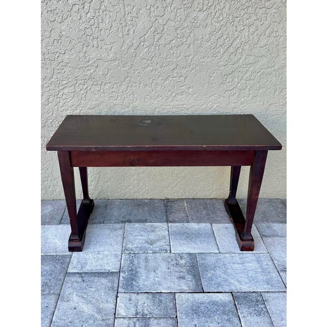 Vintage Early-Mid 20th Century Mahogany Piano Bench With Storage For Sale - Image 10 of 12