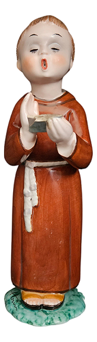 Enamelled Sculpture of Friar, 1980s