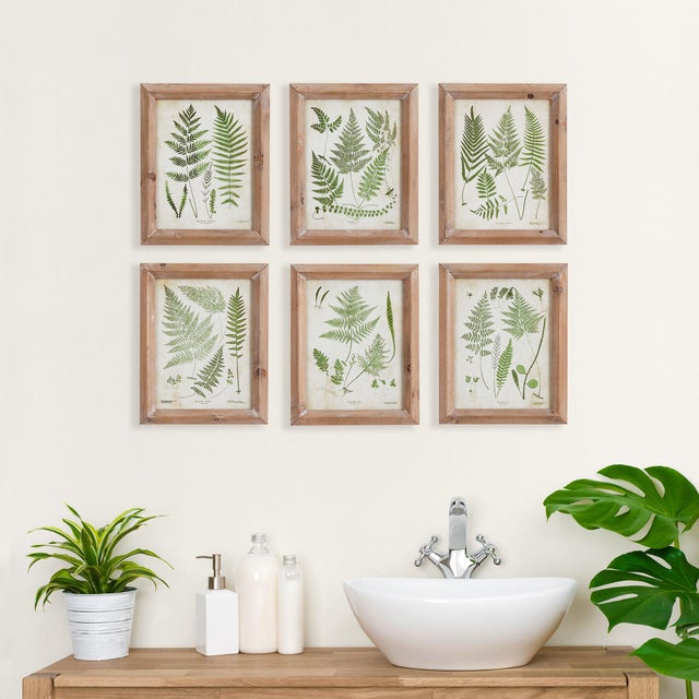 Chinese Assorted Frond Study Petite, Set Of 6 For Sale - Image 3 of 3