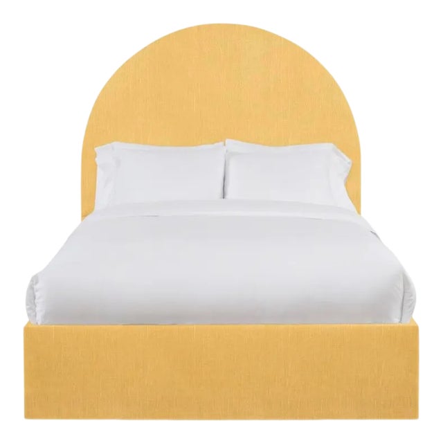 This listing is for the headboard only, and does not include the bedframe with the purchase. From Chairish's line of...