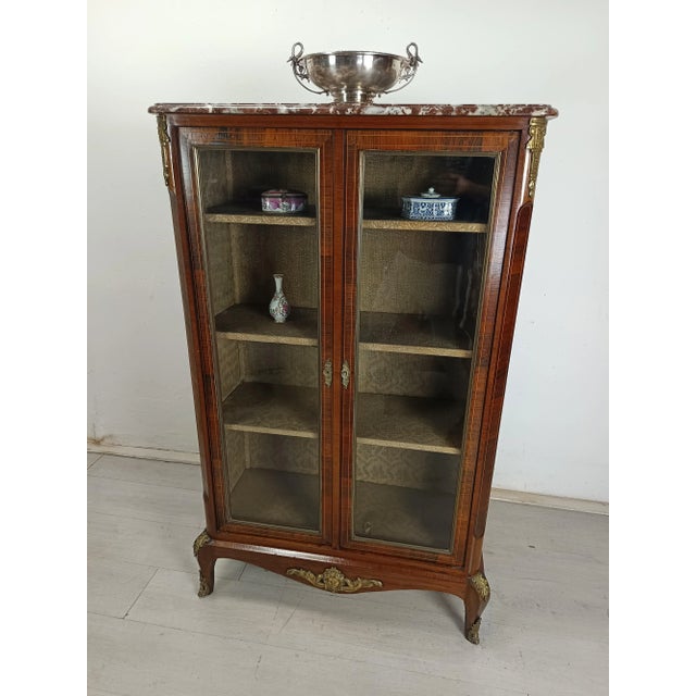 Louis XVI Brass Display Case For Sale - Image 3 of 18