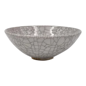 1959 Harding Black Crackle Glaze Bowl