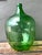 Glass Vintage Green Glass Demijohn Bottle For Sale - Image 7 of 14