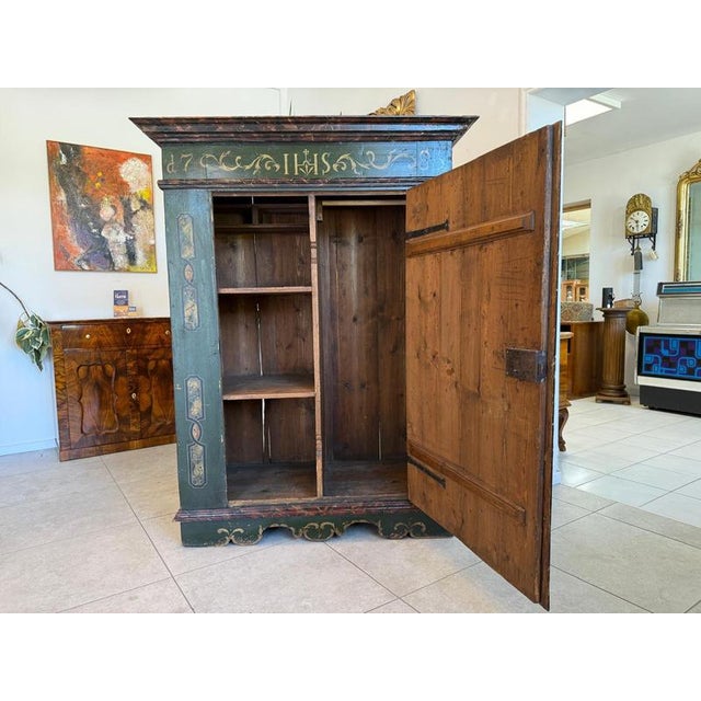 Wood Baroque Farmhouse Cupboard in Pine For Sale - Image 7 of 18