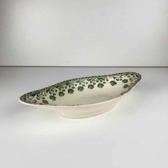 Ceramic Vintage Clover Model Dish by Ravier Badonviller, 1920s For Sale - Image 7 of 10