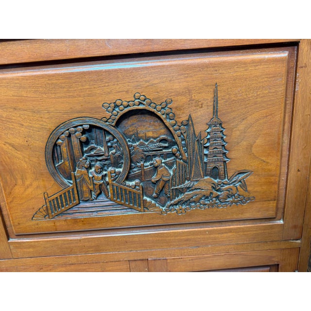 Oriental Hardwood Cocktail Cabinet, 1960s For Sale - Image 10 of 15