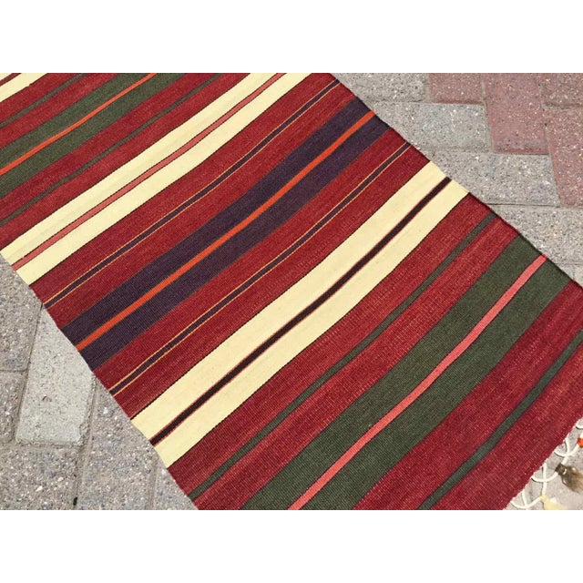 Handmade Turkish Kilim Runner - 24.5" X 102" For Sale - Image 4 of 10