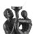 Plastic 1970s Sculptural Vintage Art Deco–Style Figural Dancer Globe Table Lamp For Sale - Image 7 of 9