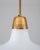 1950s Modern SwedishPendant in Brass & Glass attributed to Brothers Malmström, 1950s For Sale - Image 5 of 7