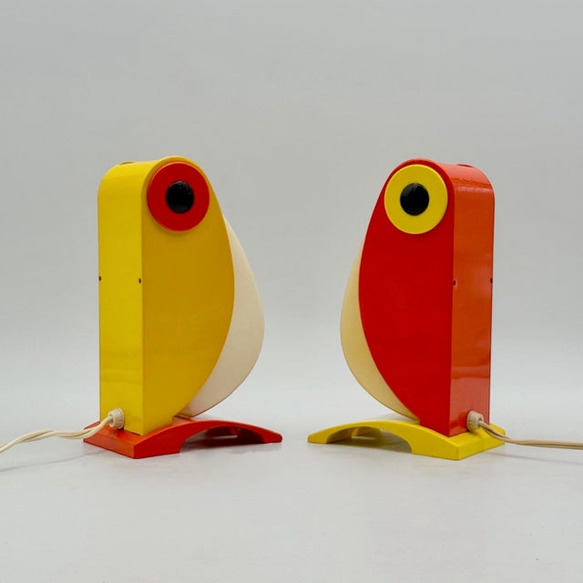 Toucan Table Lights by Enea Ferrari for Timer, Italy, 1970s, Set of 2 For Sale - Image 10 of 18