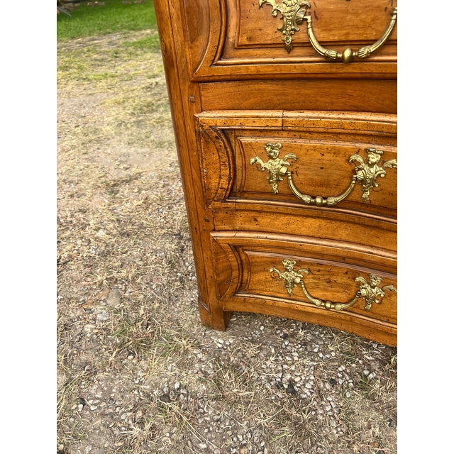 French 19th Century Louis XV Solid Walnut Chest of Drawers For Sale - Image 12 of 12