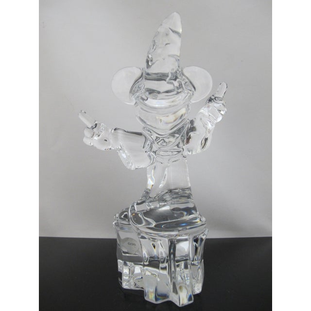 Waterworks Disney Waterford Crystal Mickey Mouse Sorcerer Limited Edition of 750 in Box For Sale - Image 4 of 18