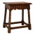 19th Century English Oak Carved Joint Stool For Sale