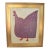 Folk Art Chicken Hen Painting Ruth Arenz Including the Antiqued Gold Wood Frame For Sale