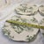 1990s Green Bunny Toile Salad 9.5” Plates With Vegetables Andrea by Sadek-Set of 4 For Sale - Image 4 of 7
