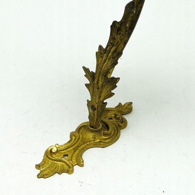 Goldenrod Early 20th Century Art Nouveau Wall Lamp For Sale - Image 8 of 14