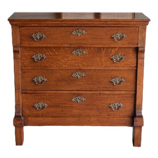 Antique Oak Chest of Drawers For Sale