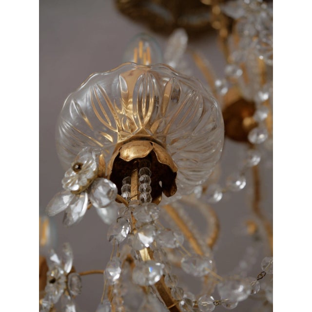 Italian Crystal Chandelier Mechini Firenze For Sale - Image 14 of 16