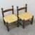 Brutalist Chairs in the style of Charles Dudouyt for La Gentilhommière, 1950s, Set of 2 For Sale - Image 4 of 6