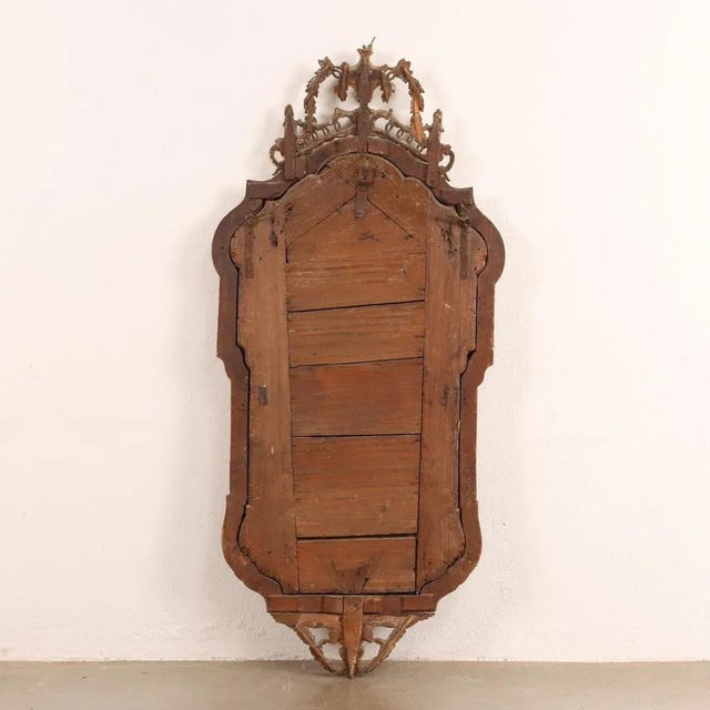Neoclassical Mirror in Gilded Walnut For Sale - Image 10 of 11