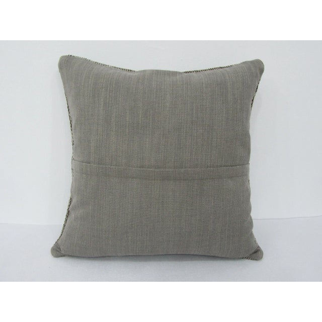 Turkish Turkish Gray Overdyed Pillow Cover For Sale - Image 3 of 4