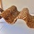Brown Vintage Organic Modern Rattan and Iron Leaf Shaped Wine Bottle Rack For Sale - Image 8 of 12