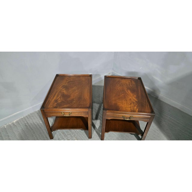 Vintage Mahogany Tables, 1920, Set of 2 For Sale - Image 4 of 11