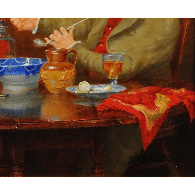 John Arthur Lomax, When I Was a Boy: Hunting & Interior Scene, Oil Painting, 1900 For Sale - Image 10 of 18