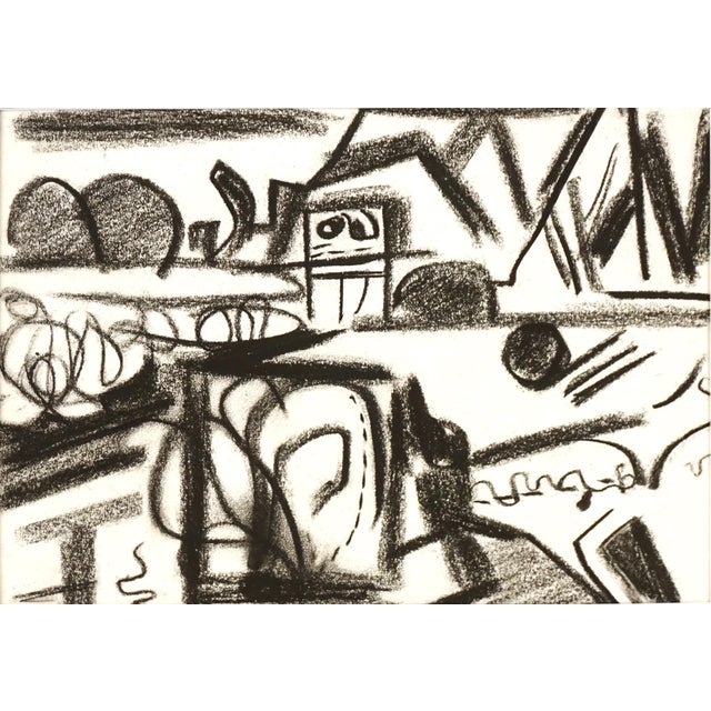 Mid Century Modern East Bay I Abstracted Landscape by Erle Loran Dynamic mid century abstracted geometric landscape...